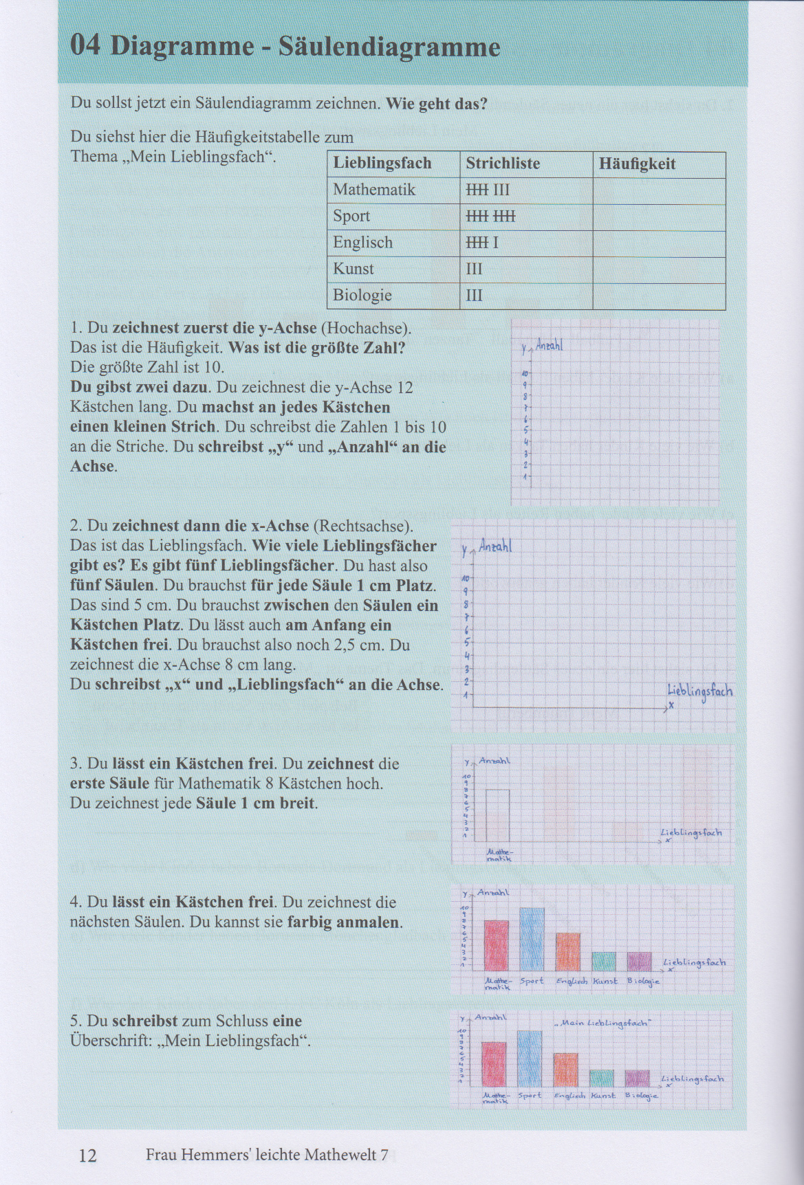 Probeseite 12 aus Frau Hemmers' leichte Mathewelt Band 7