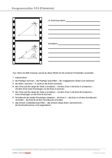 Kopiervorlage sprachsensibler Mathematikunterricht Klasse 7